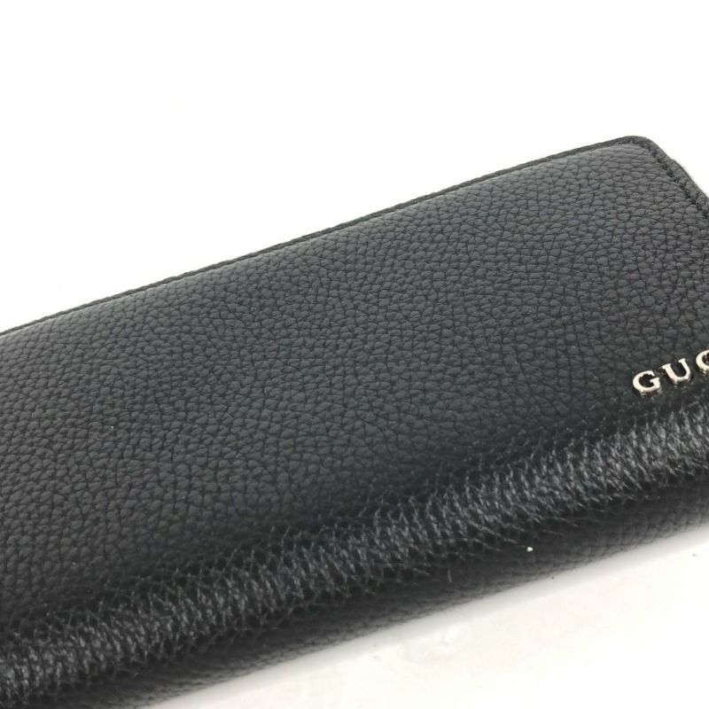 ◇グッチ◇レザー/ロゴ/ラウンドファスナー/長財布/771154/ブランド GUCCI グッチ 771154 ロングウォレット ロゴ ジップアラウンド