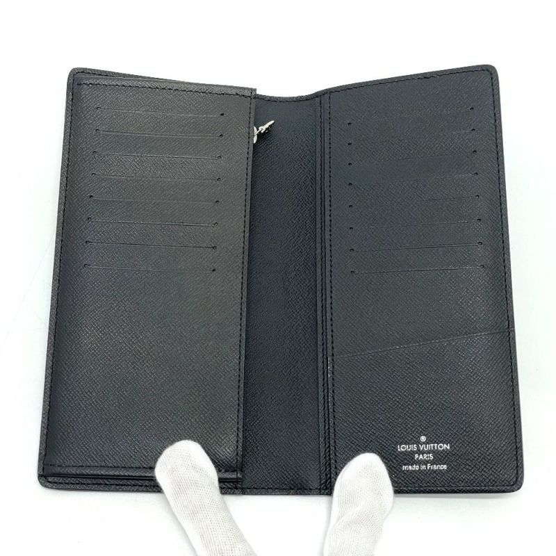 ルイヴィトン ダミエグラフィット 長財布 ポルトフォイユ ブラザ 二つ折り 黒 LOUIS VUITTON ルイヴィトン N41676 ダミエグラフィット