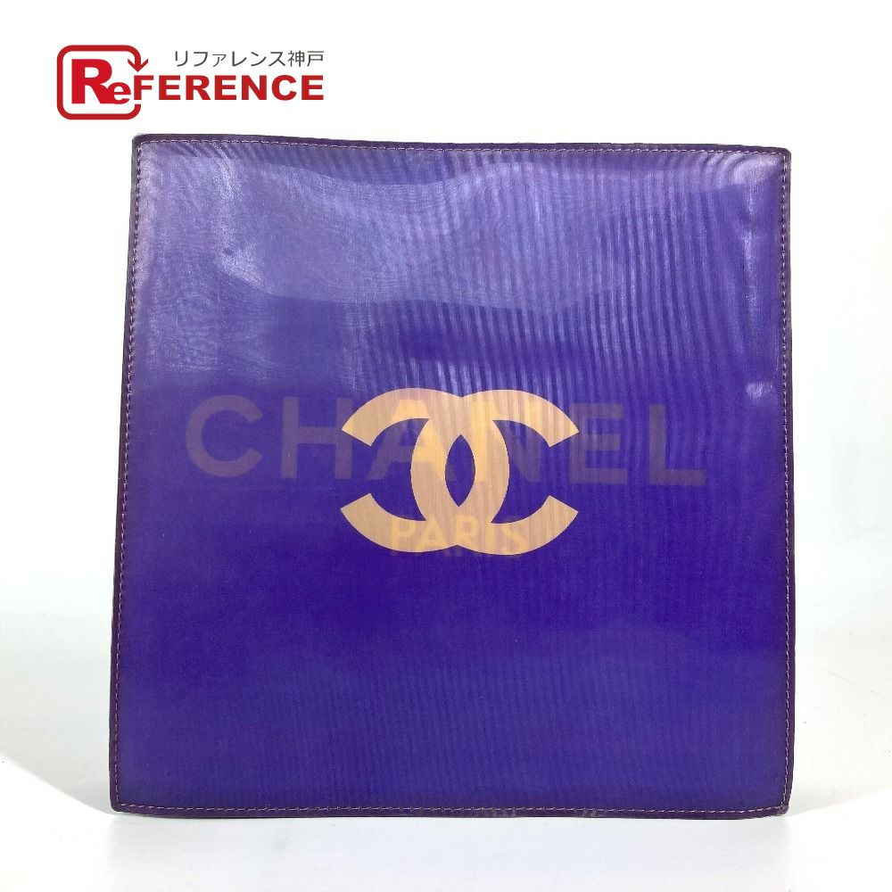 CHANEL シャネル ホログラム CC ココマーク Wチェーンバッグ カバン 肩掛け ショルダーバッグ PVC/レザー レディース パープル ...